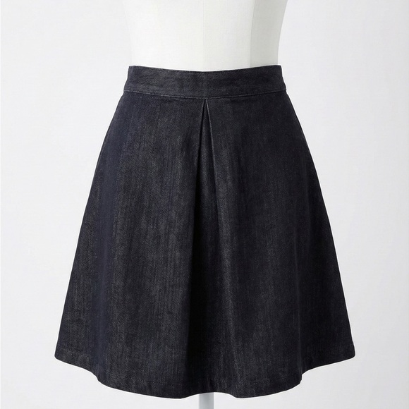 GAP Dresses & Skirts - GAP Designed & Crafted Black A-Line Mini Skirt High Waist Premium Denim Small